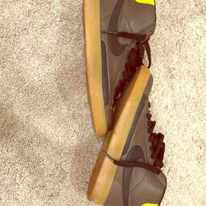 Brown and tan Nike sneakers 👟